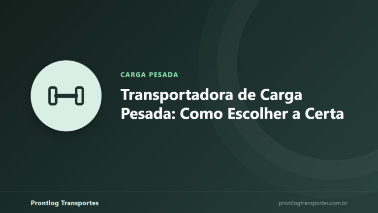 Ilustração sobre como escolher uma transportadora de carga pesada