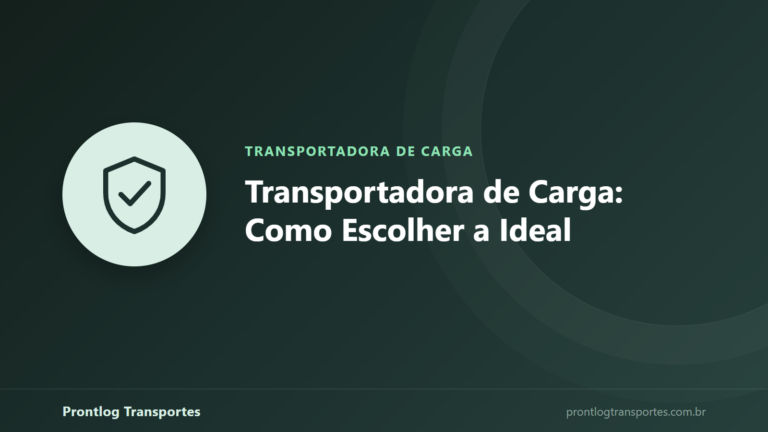 Ilustração sobre como escolher uma transportadora de carga