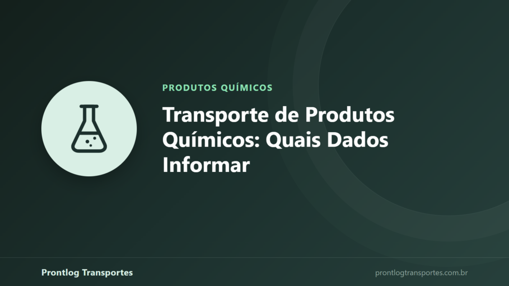 Ilustração sobre transporte de produtos químicos